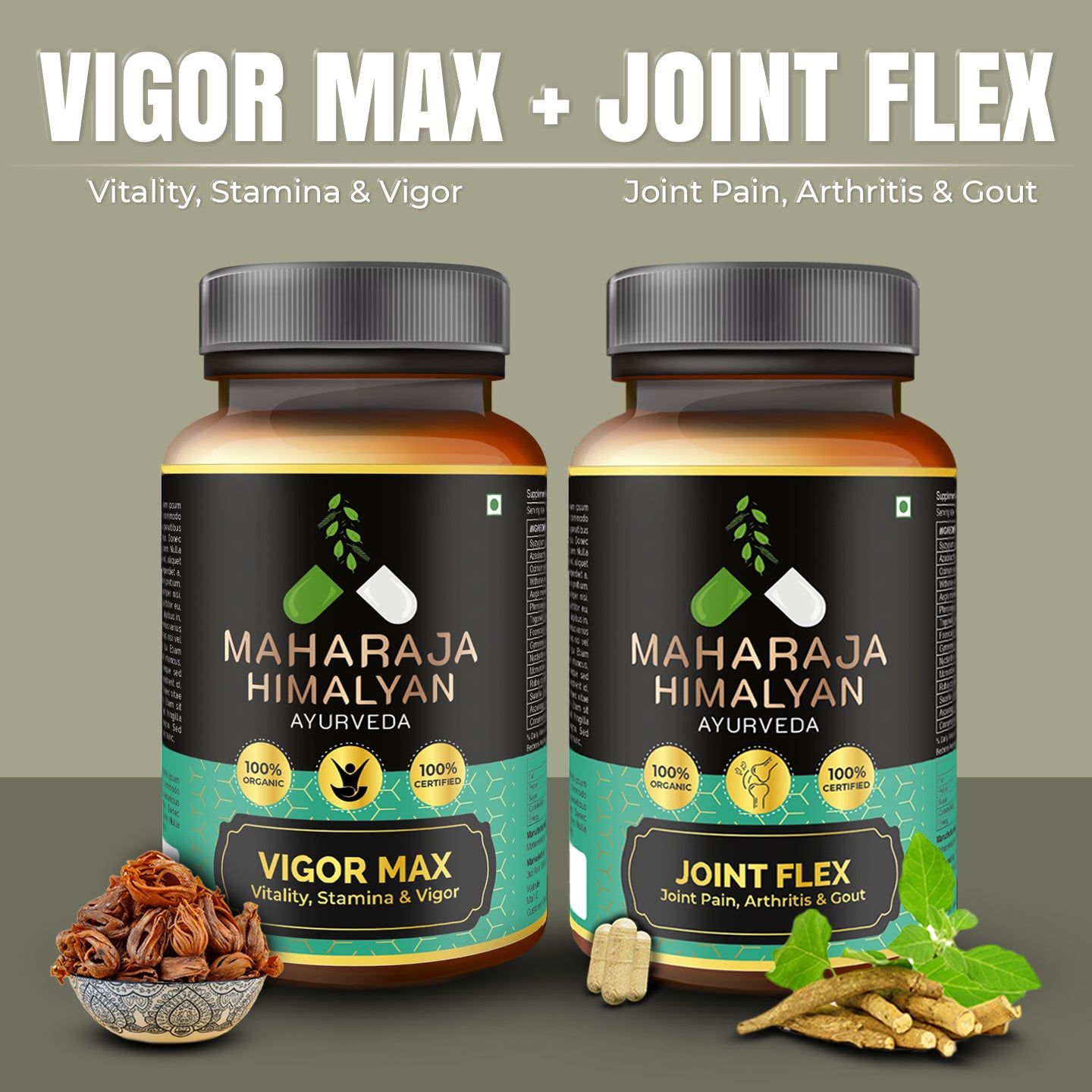 Joint Flex and Vigor Max Ayurvedic Capsules for Joint Health and Vitality