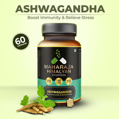 MH Ayurveda Ashwagandha Capsules – Premium Ayurvedic supplement for immunity boost, stress relief, energy enhancement, and overall well-being. Shop now at www.mhayurveda.in.