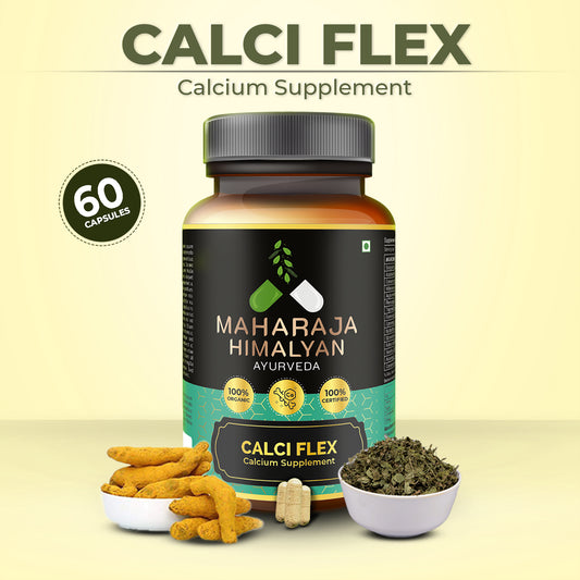 MH Ayurveda CALCI FLEX – Ayurvedic calcium supplement for bone strength, joint health, muscle pain relief, and osteoporosis prevention. Shop now at www.mhayurveda.in.