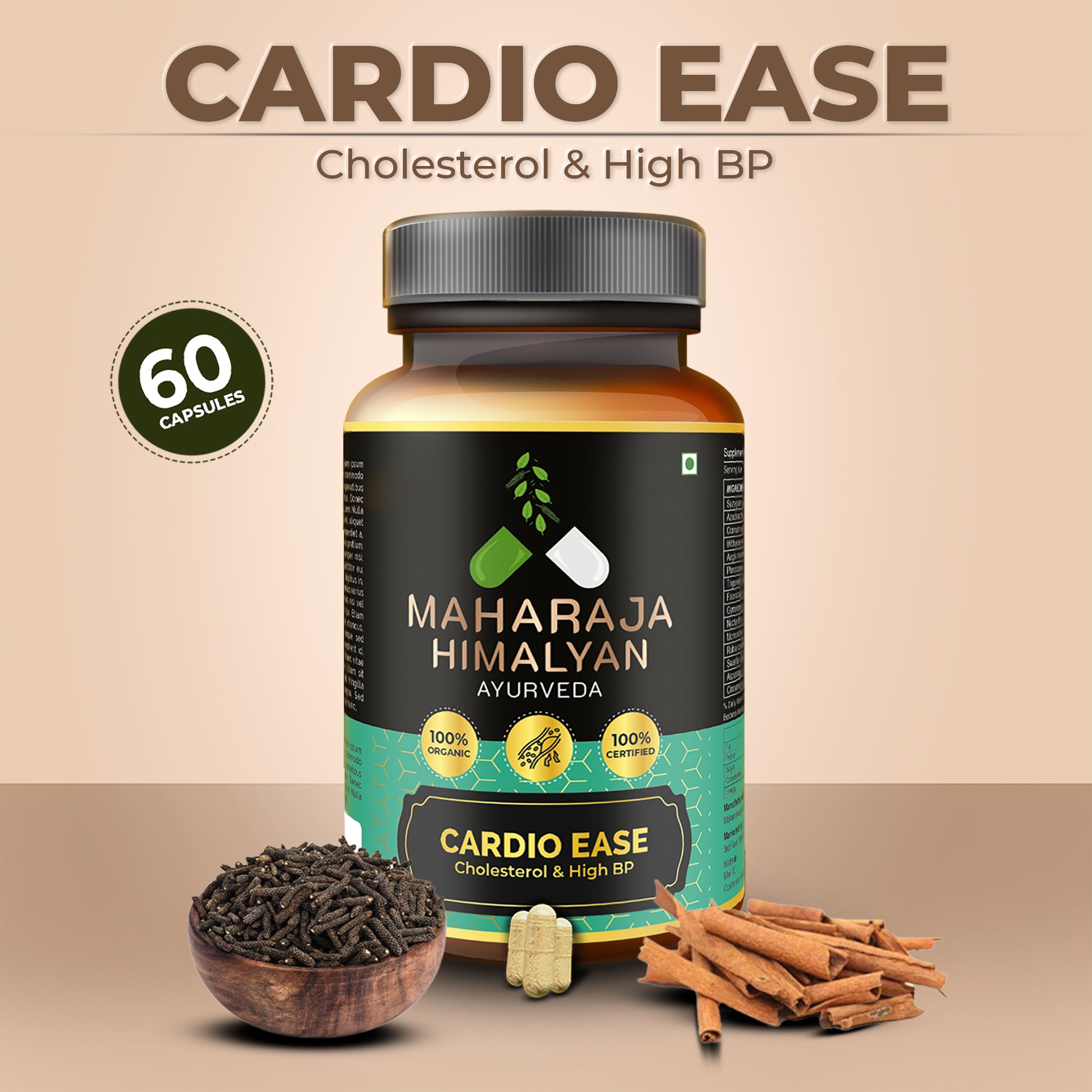 MH Ayurveda CARDIO EASE – Ayurvedic supplement for heart health, cholesterol management, and blood pressure support. Shop now at www.mhayurveda.in.