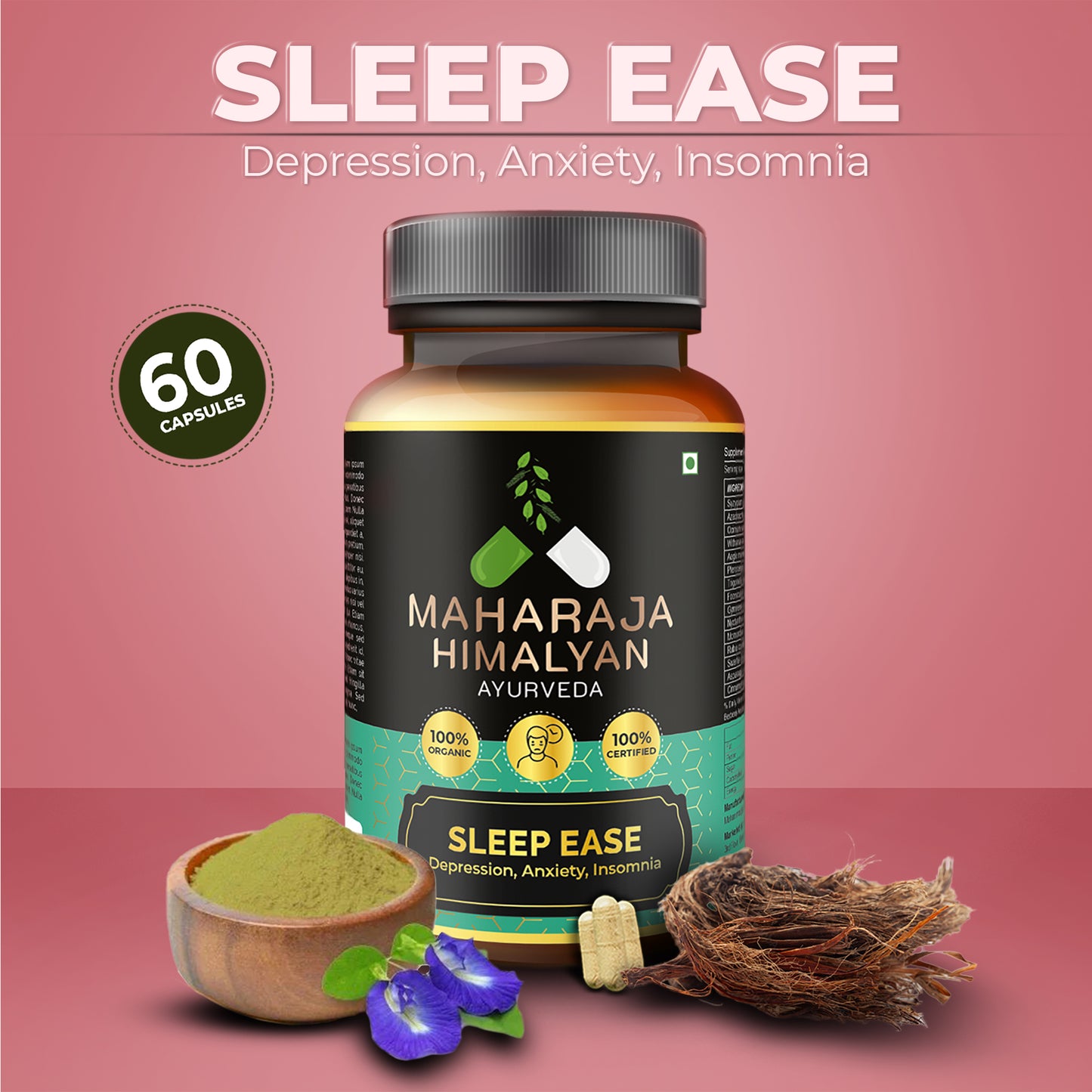 MH Ayurveda SLEEP EASE – Ayurvedic supplement for better sleep, mental clarity, and cognitive health. Shop now at www.mhayurveda.in